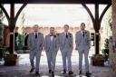 Groomsmen in Courtyard - 